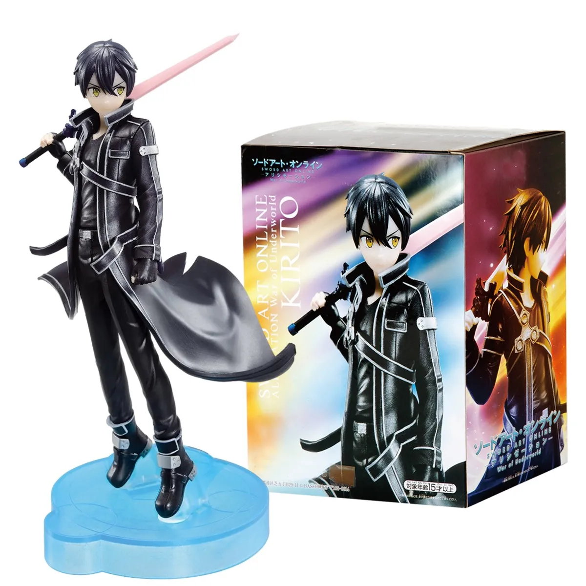 Figura de Ação Anime Sword Art Online, Kirigaya Kazuto, Modelo War of Underworld, Coleção Toy Gift, Yuuki Asuna, 17cm