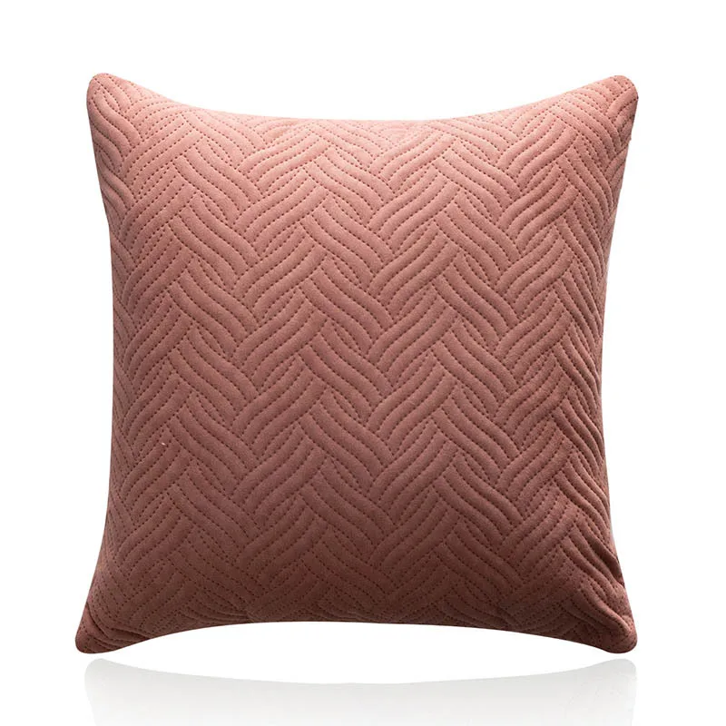 Quilted Velvet Pillow Cover 8