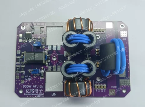 HF 600W 1.8M-54MHz short wave Amplifier SSB Linear RF Power Amplifier board for Transceiver AM FM CW HAM Shortwave radio station