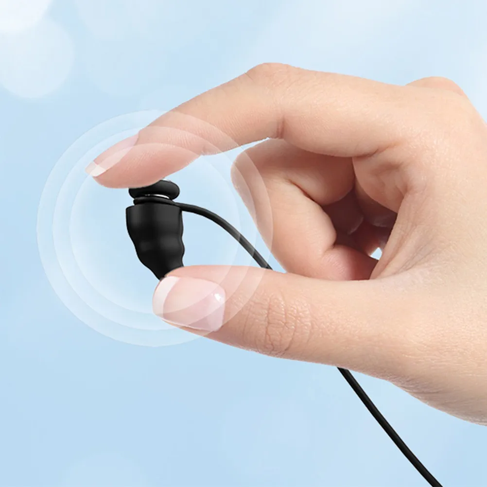 1Set Black Bullet Silicone Earplugs Soft Flexible Reusable for Sleeping Studying Working Travel Rest Side Sleeper Noise Blocking
