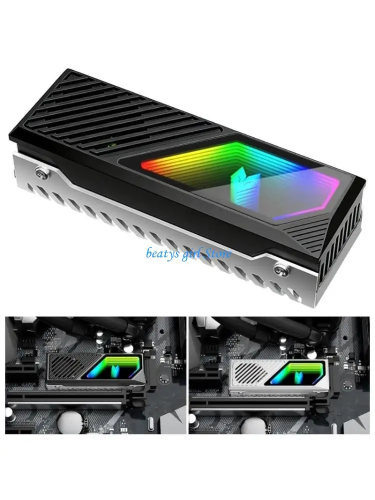 

Охлаждающее решение C7AB Охладители приводов M.2 из алюминиевого сплава ARGB и вентилятор для эффективного снижения температуры