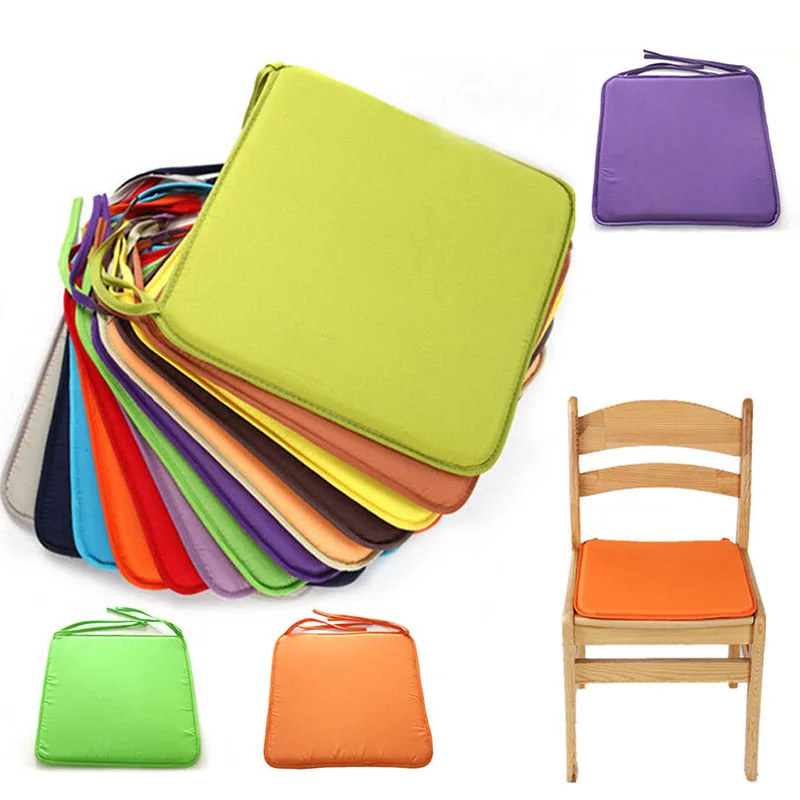 Seat Pads Chair Cushion Square Multicolor Garden Patio Home Kitchen Office Chair Indoor Outdoor Dining Chair Cushion 38*38cm