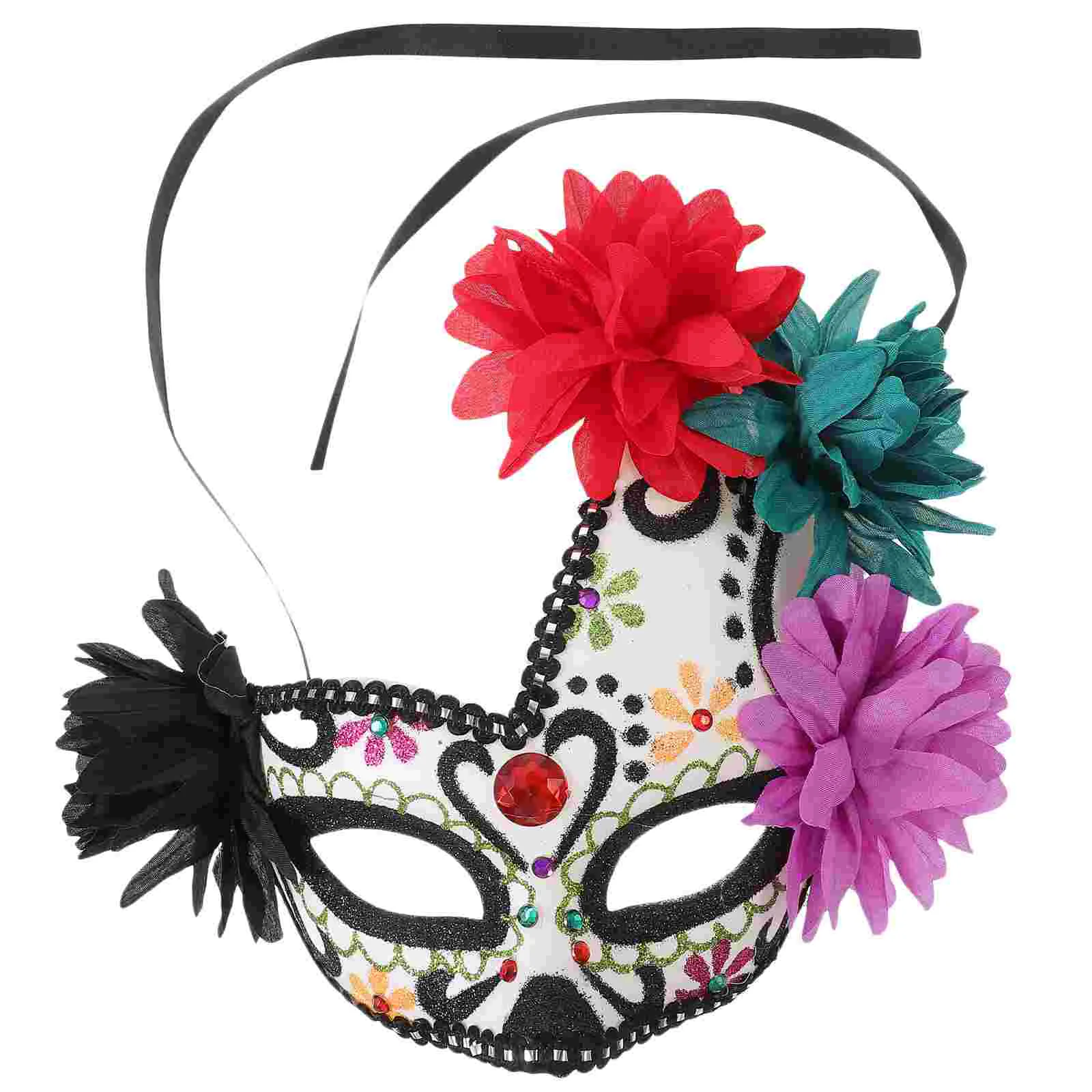 

Masquerade Mask Day of The Dead Facial Mexican Cosplay Vintage Cloth Decoration