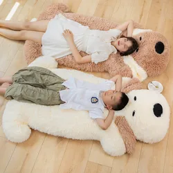 Giant Plush Dog Lying Toys Stuffed Soft Dog Plush Pillow for Kids Cartoon Animal Floor Seat Pillows Cushions For Girls Gift