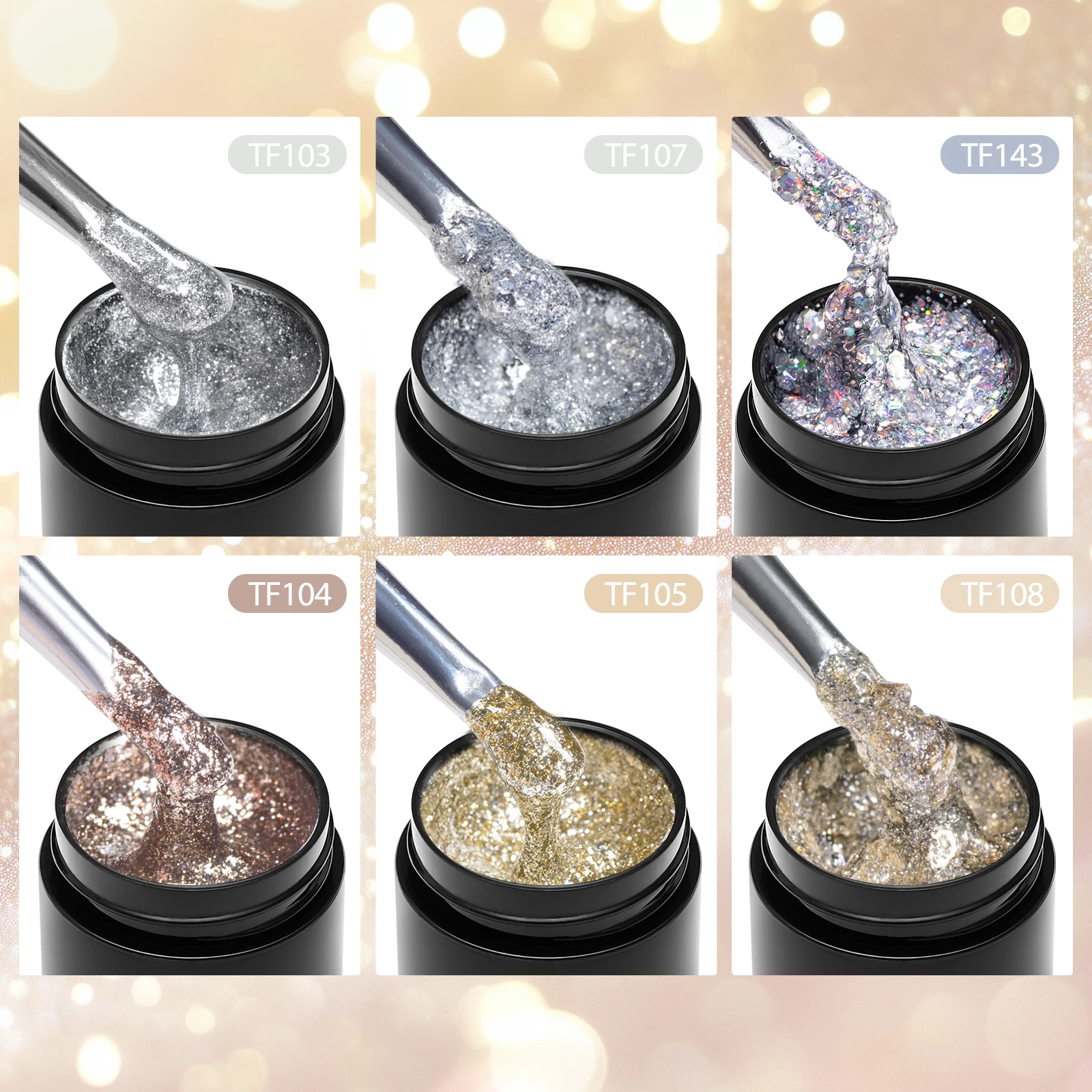 ชุดยาทาเล็บกลิตเตอร์ 7 ชิ้น/ชุ - Resin Glitter Pack บทวิจารณ์และราคา
