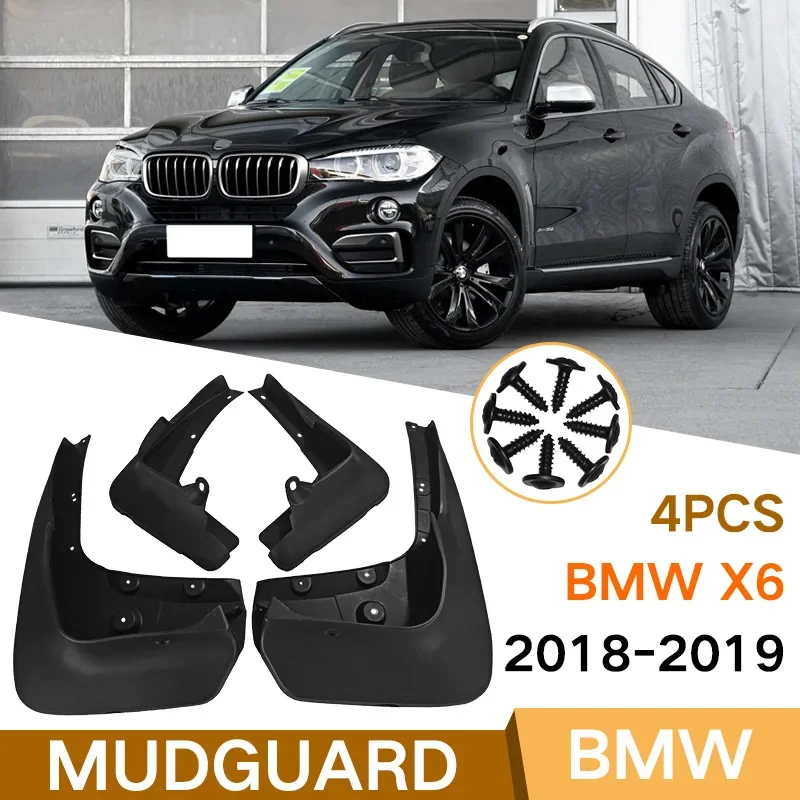 

For BMW X6 2018-2019 2009-2017 black car mudguard Reduce dust Resist tire dirt car accessories tools