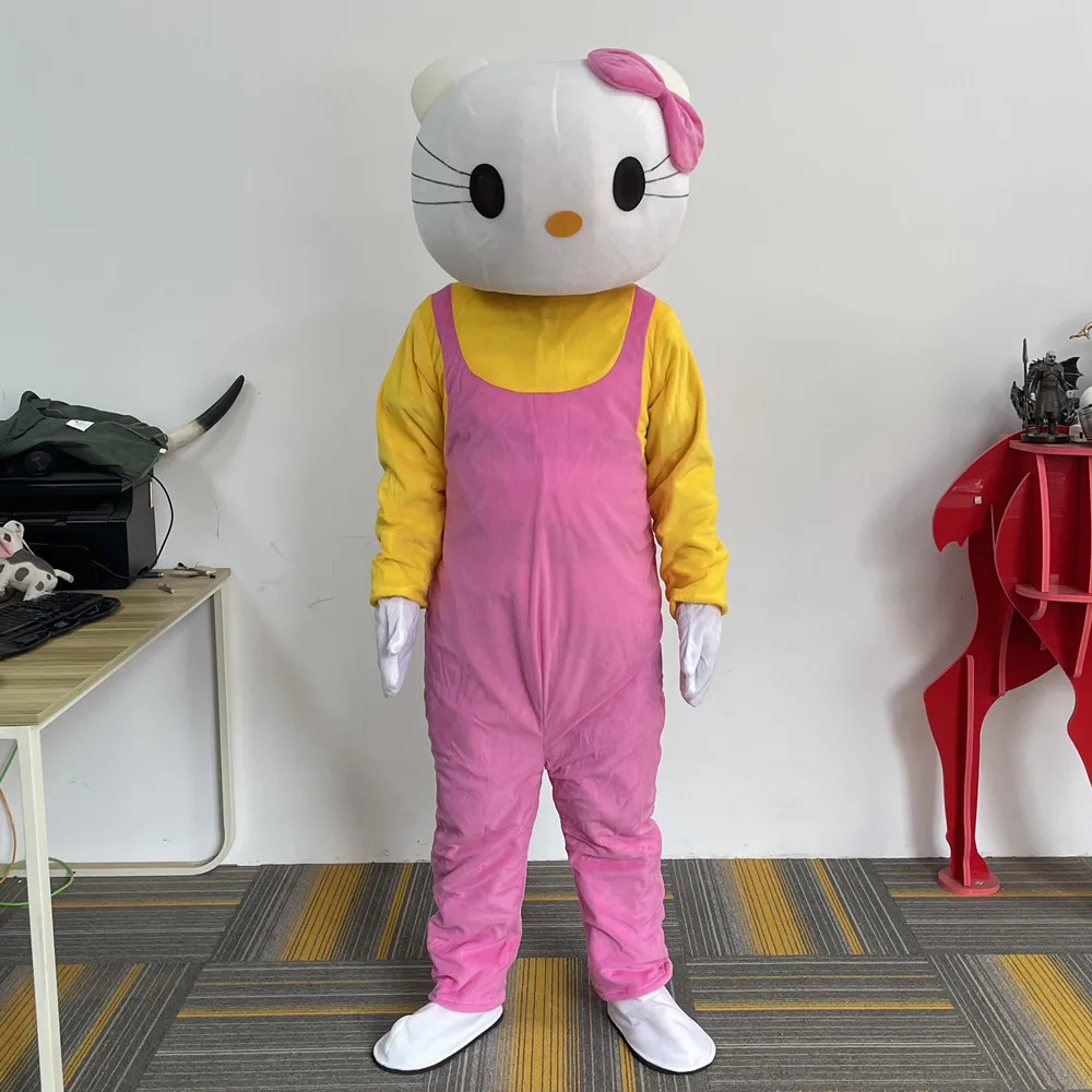 Cosplay-Mascotte de personnage de dessin animé Kitty Cat, uniforme de cérémonie publicitaire, robe de paupières d'anniversaire, accessoires de performance d'animaux de carnaval