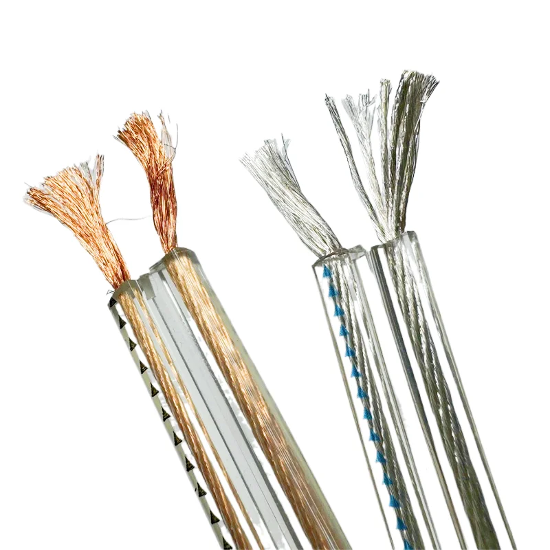 كابل مكبر صوت كبير مطلي بالفضة OFC / OFC 1.5 مم 2 / 2.5 مم 2 سلك محيطي لمركز المسرح المنزلي HiFi #1