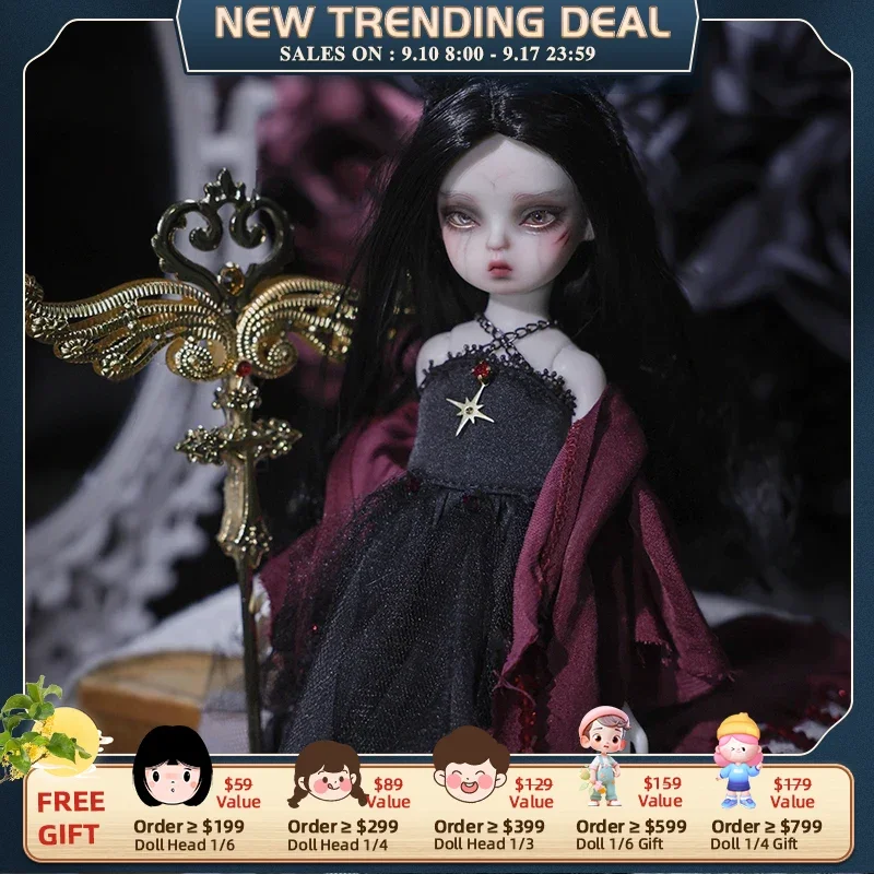 

Dream BJD Doll 1/8 Dark Fairy Tale Pope Theocracy Redemption Elf Art Toy Unique Gift for Girl Hands Toy ShugaFairy