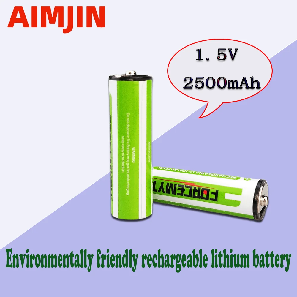 

1.5V rechargeable lithium battery, USB direct charging remote control battery, AA fast charging electric toy alarm clock compute