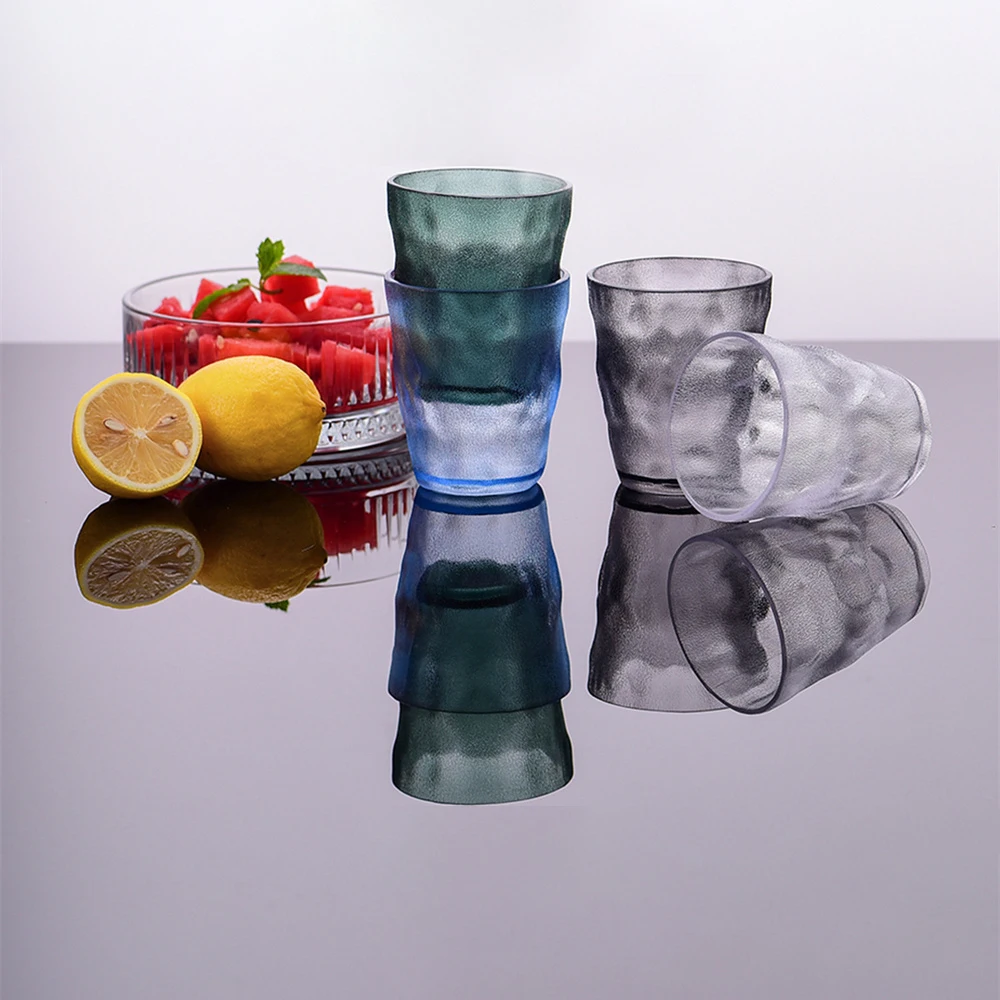 Coffee Tea Water Cup Water Cup Tools Restaurant Drinks Juice Glasses Sense Of Design Transparent Cup Acrylic Drop-proof Cups