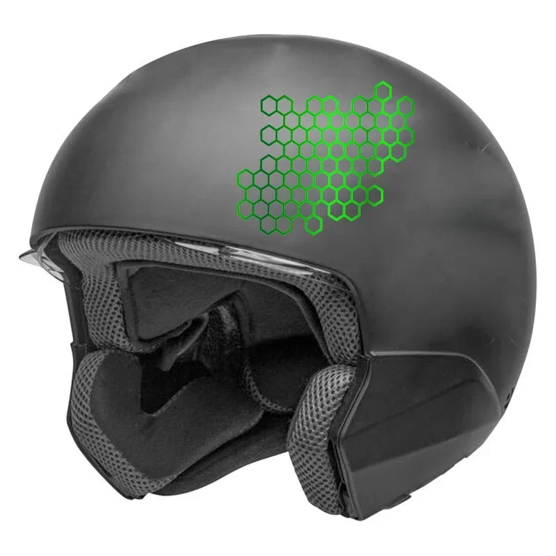 허니콤 오픈 스타일 자동차 스티커 (자동차 창문, 차체, 오토바이용) 멋진 개조 테일 라이트 스티커, 레이싱 헬멧 비닐 데칼