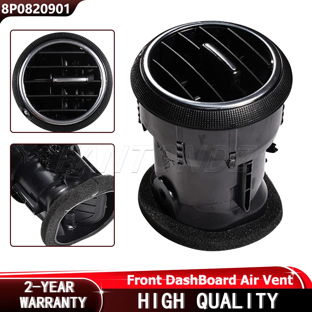 Silver Or Black Car Front Dashboard Air Condition Vent Outlet For Audi A3 S3 8P 2008-2012 8P0820901 Replacement Air Vent Part
