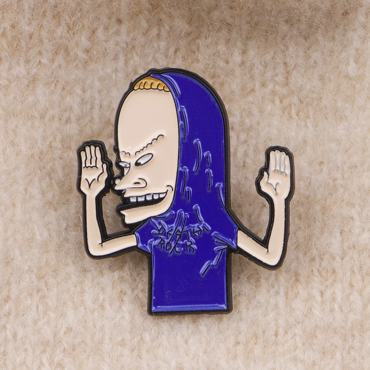 TV Classic Cartoon Enamel Pin Boy Brooch Pines Lapel Pins Badge on Backpack Clothing Accessories Funny Jewelry Friends Gifts