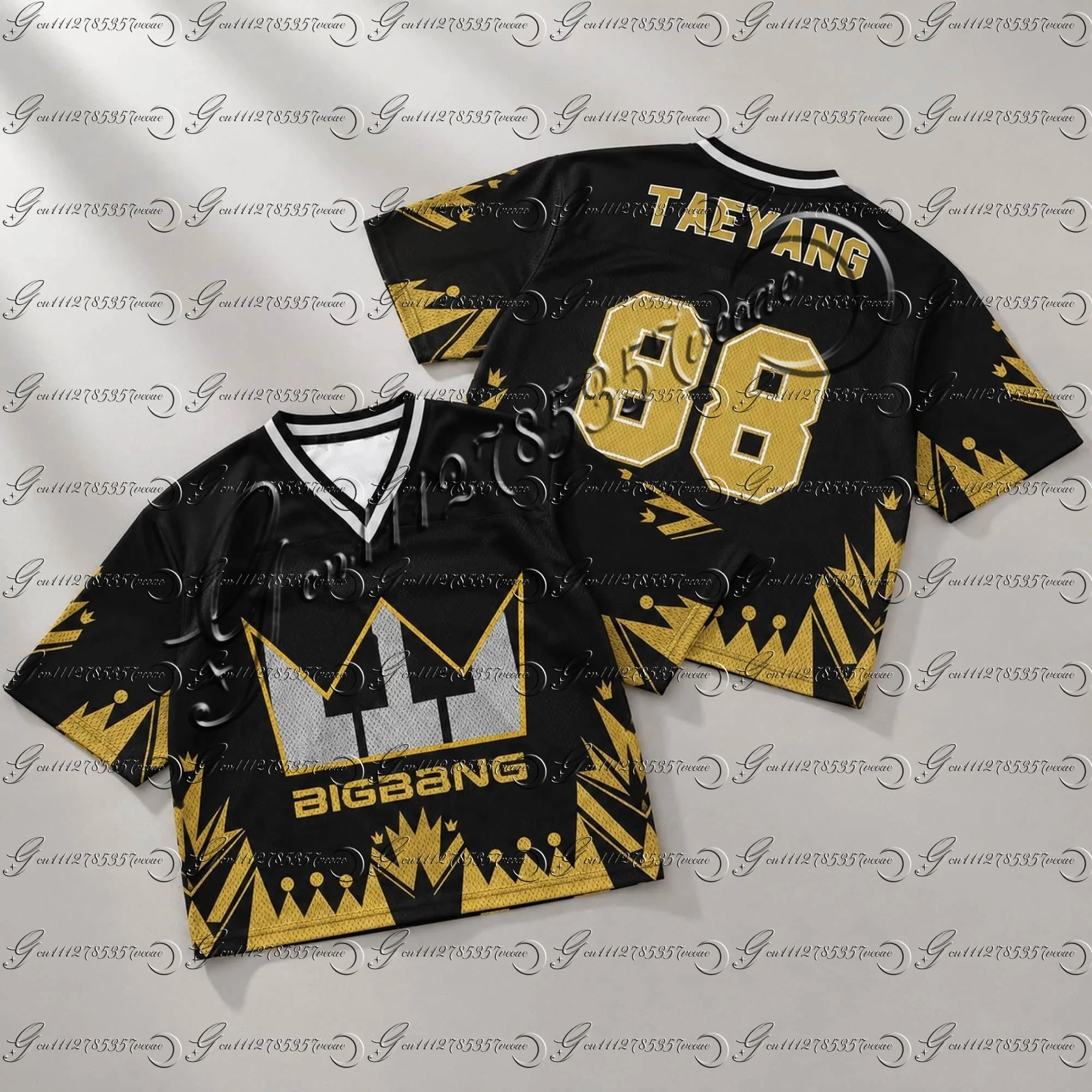 2026 Herren Damen Bigbang G-Dragon Taeyang The Throne Returned Trikot Geschenk für Fans Übergröße Mode Streetwear Top Familien-Partnerlook – Detail 5