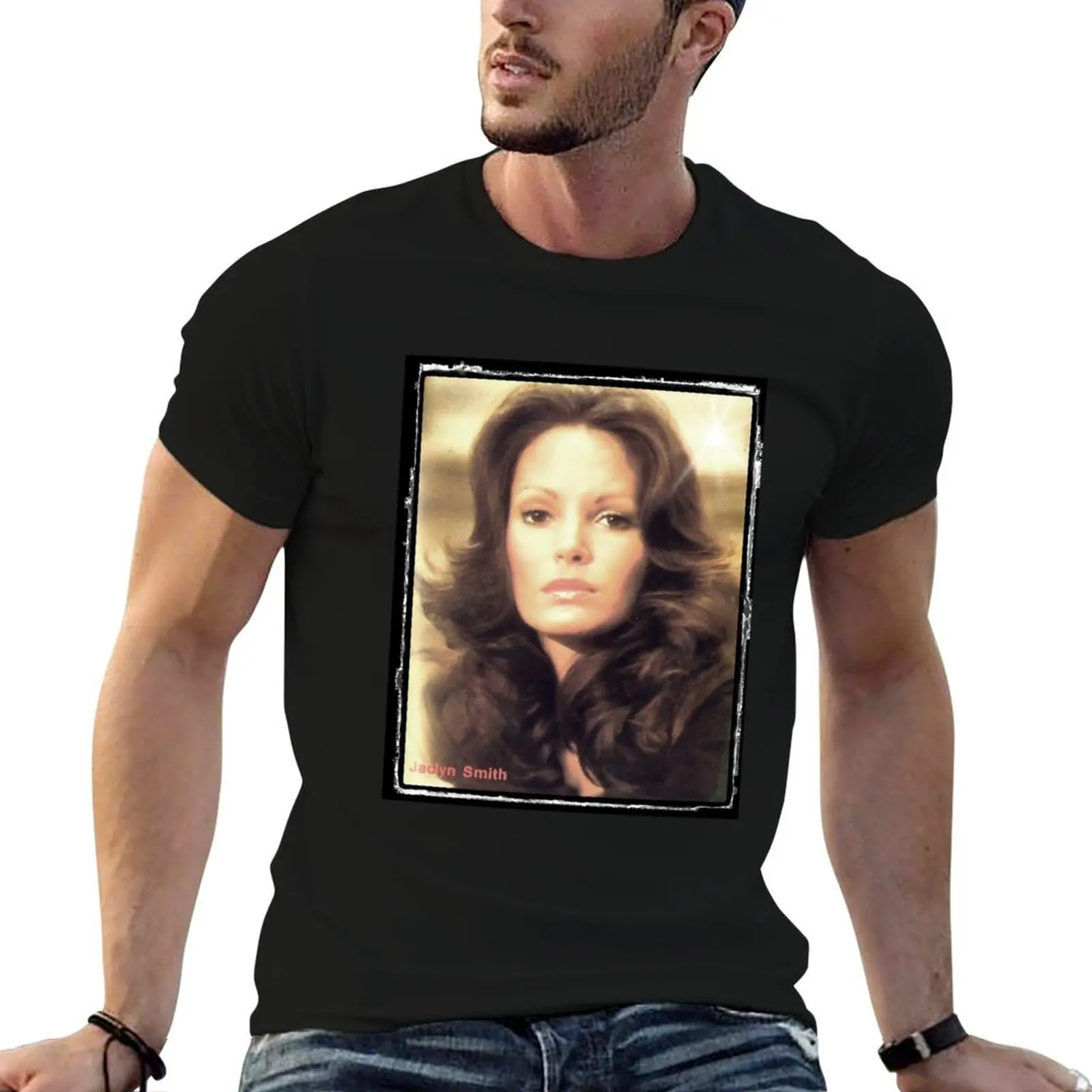 Camiseta divertida de Jaclyn Smith, regalo divertido para los fanáticos de la música, camiseta de algodón con estampado personalizado, camiseta para hombre