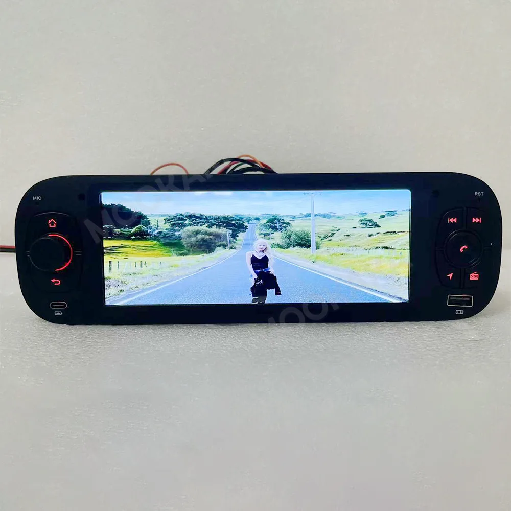 6.86 Inch OEM Style Android 14 For Fiat Panda 2013‑2020 Car Stereo Radio Multimedia Player GPS Navigation Wireless CarPlay DSP