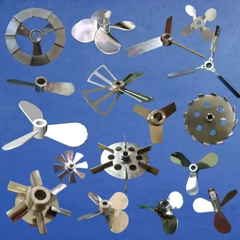 for  Laboratory Accessories Custom Three Blade Stirring Paddle Rod Chemical Dispersion Tooth Disc Shaft Screw Head