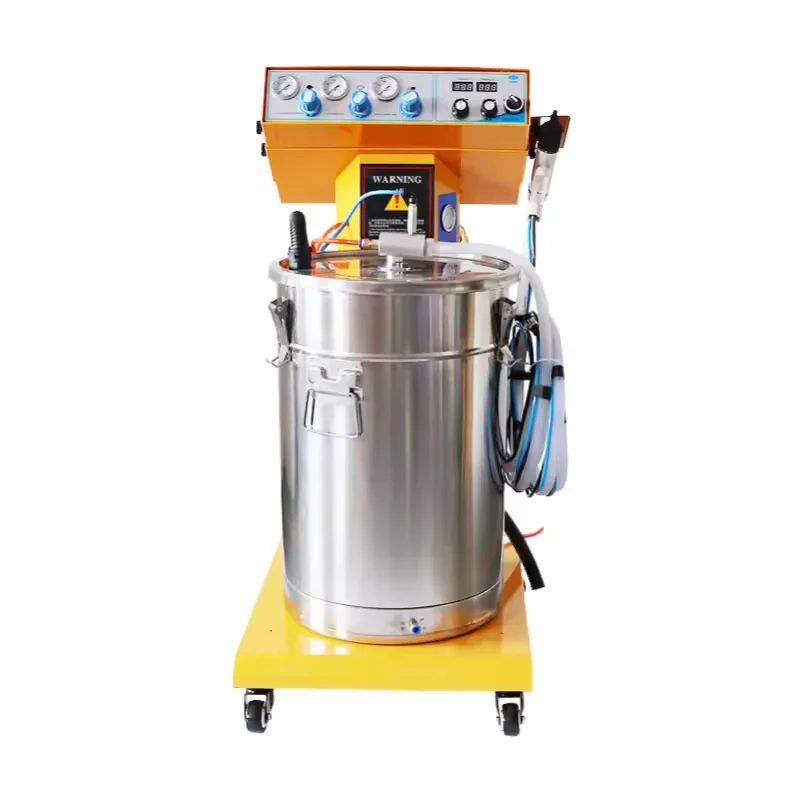 Portable Small Industrial Metal Paint Spray Gun Machine Electrostatic Powder Coating Equipment With Pump Core Components