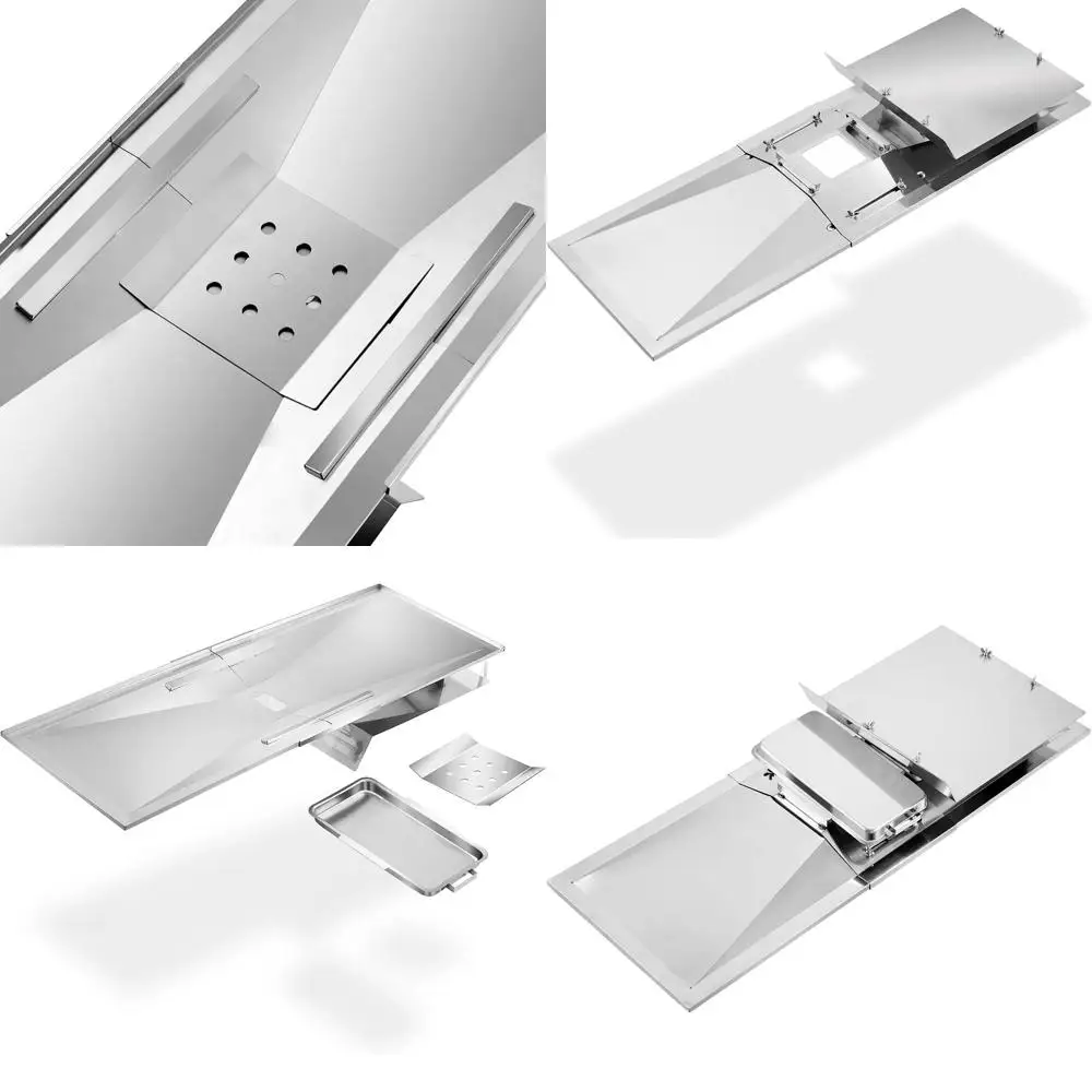 

Drip Pan Assembly for Grill, Replacement Parts, Adjustable Tray with Catch Pan