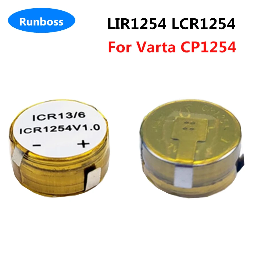 LIR1254 CP1254 70mAh Battery Solder Tab for Sony WF-1000XM3 WF-1000X WF-SP700N WF-XB700 WF-SP900 JABRA TWS Bluetooth Headphone