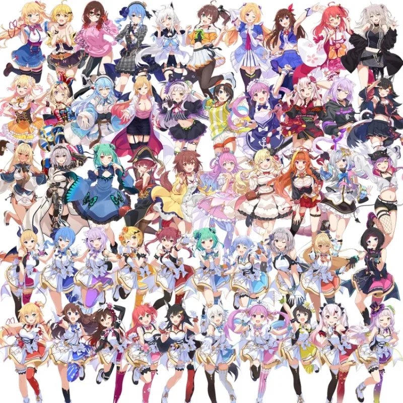 

Japanese Style HOLOLIVE Acrylic Stand - Ayame & Shion Kawaii VTuber Desk Decor (Fan Art)