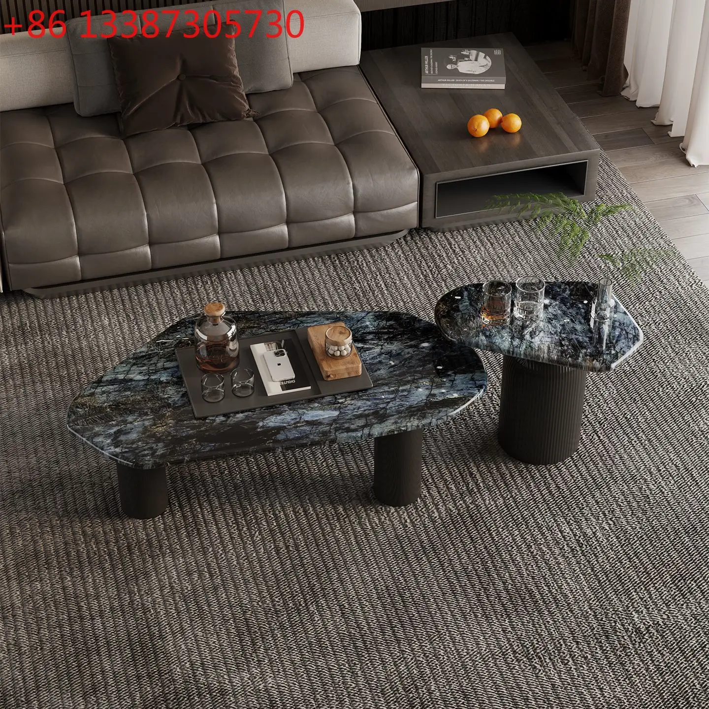 

Итальянский комбинированный журнальный столик, простой, современный, для дома, для гостиной, для небольшой квартиры, круглый, в стиле лёгкой роскоши, чайный столик.