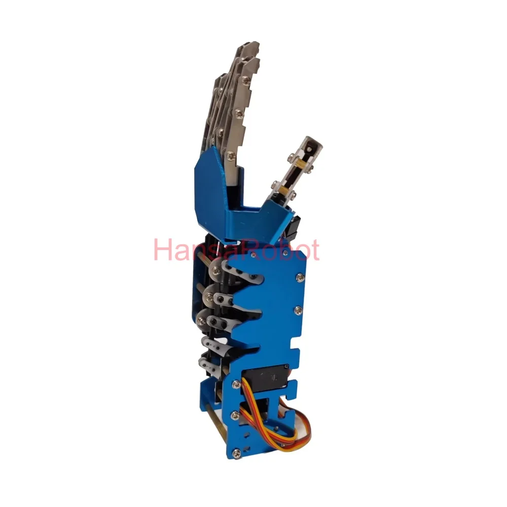 5 DOF Mini Robot In Metallo Mano Dito Indipendente Bionico Dito Meccanico Robot Umanoide Pinza Smontato Kit Giocattolo FAI DA TE