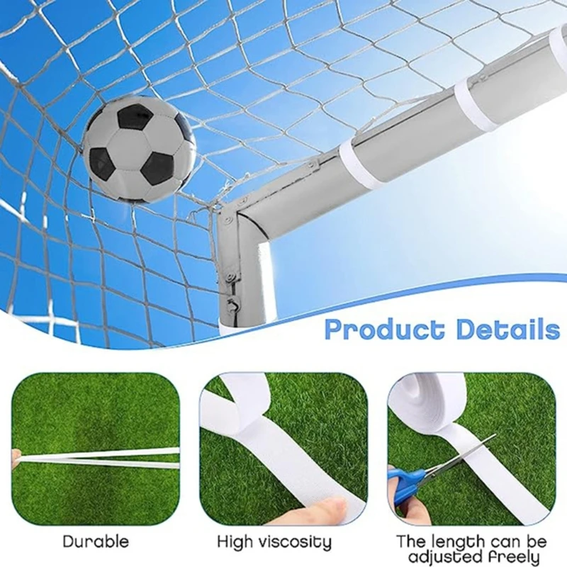 Soccer Goal Net Self Straps Soccer Attachment Straps Reusable Fixed Straps E56D