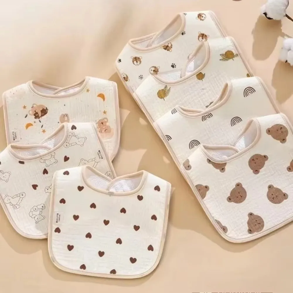 

Durable Cartoon Print Baby Bibs Cotton Waterproof Burp Cloths Babies Accessories Baby Feeding Bib Newborn Saliva Towel