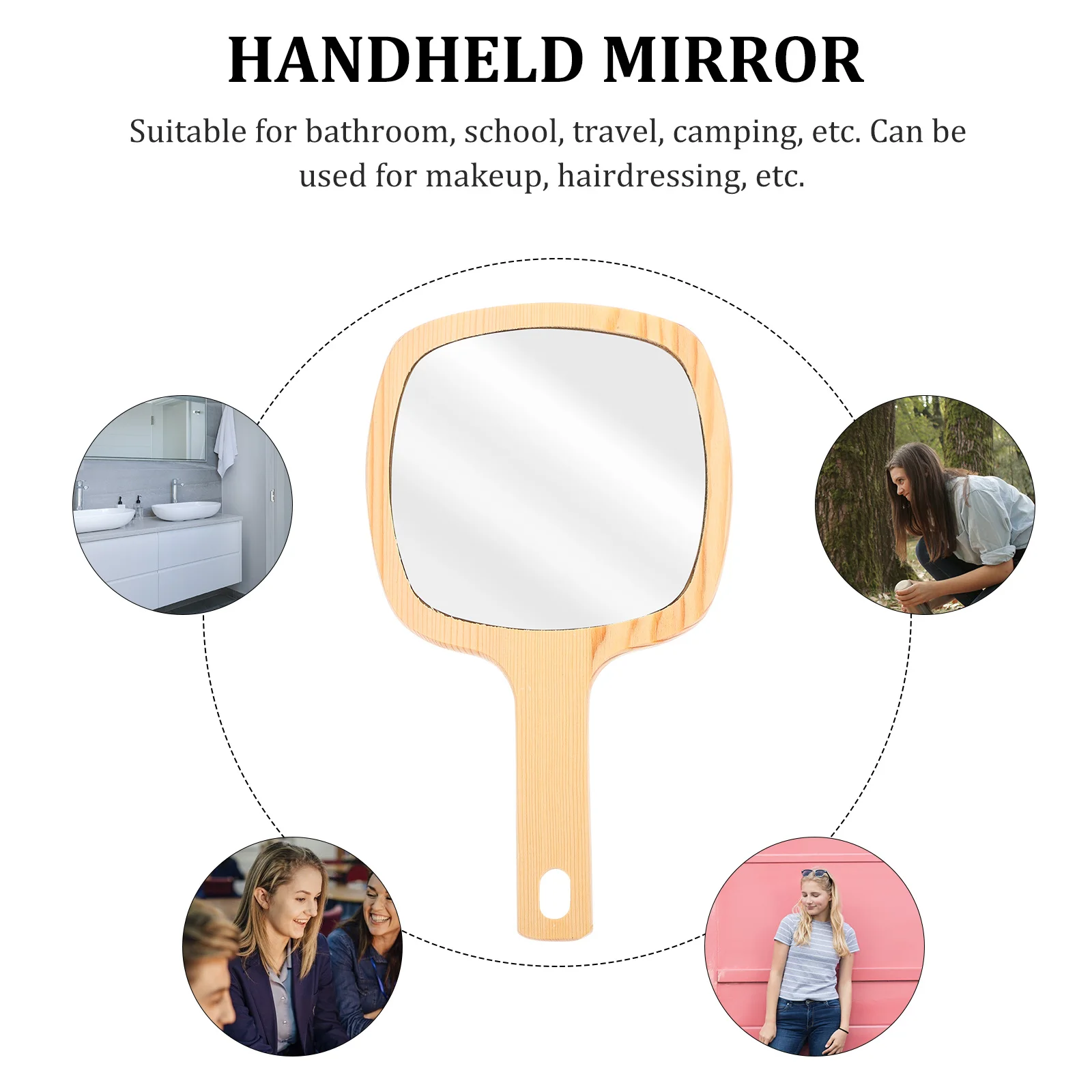 1 قطعة ماكياج المحمولة المدمجة السفر المحمولة مرآة التجميل للنساء خفيفة الوزن دائم واضح انعكاس أداة الغرور #1