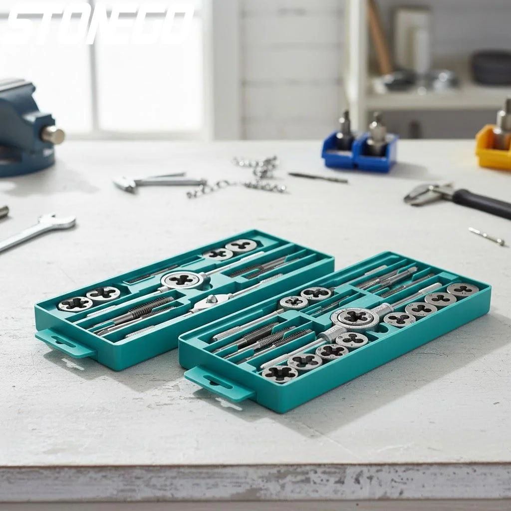 

20Pcs Metric Tap and Die Set M3 to M12 Thread Repair Kit with Wrench Die Holder Screwdriver and Storage Case