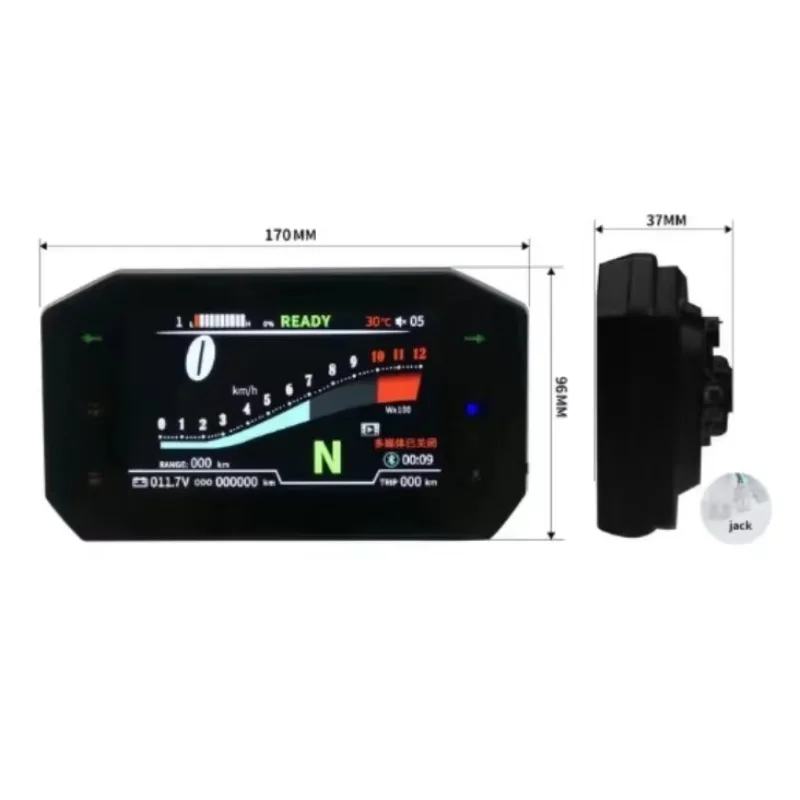 NEW EV TFT Display with ONE-LINE Communication Electric Motorcycle digital speedometer Modified Parts