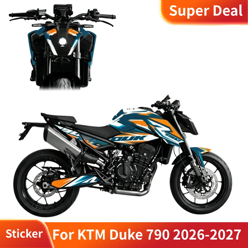 For KTM Duke 790 2026-2027 Motorcycle Body Fairing Decals Matte PVC Sticker Kit Plastic Tank Cover Accessories
