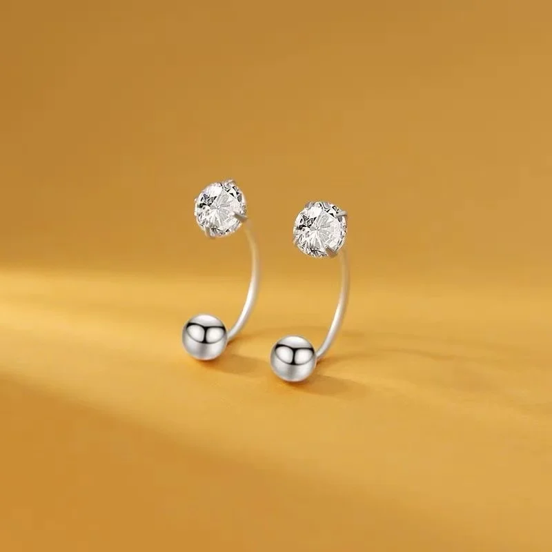 زوج من الأقراط البوهيمية من الفضة الإسترليني S925 للنساء، مناسب لحفلات الشاطئ والارتداء اليومي وهدايا عيد الحب