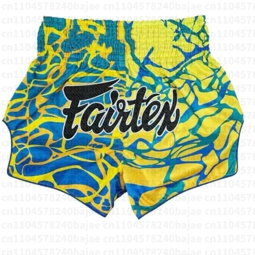 Neue Muay Thai Shorts Quantum Herren Kinder Oversize Atmungsaktive Schnelltrocknende Achteckige Käfig-Trainingsshorts – Detail 5