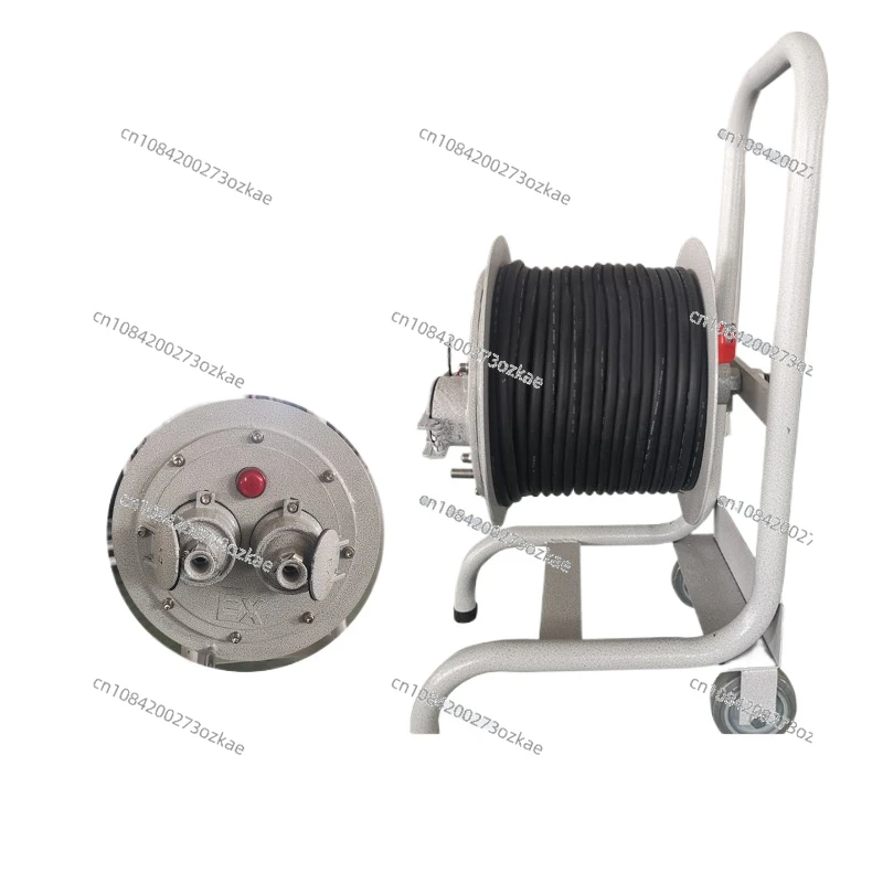 BXS Explosion-Proof Mobile Overhaul Cable Drum Drag Wire Winding Reel Mobile Power Socket Plate Box IIB/Iict6