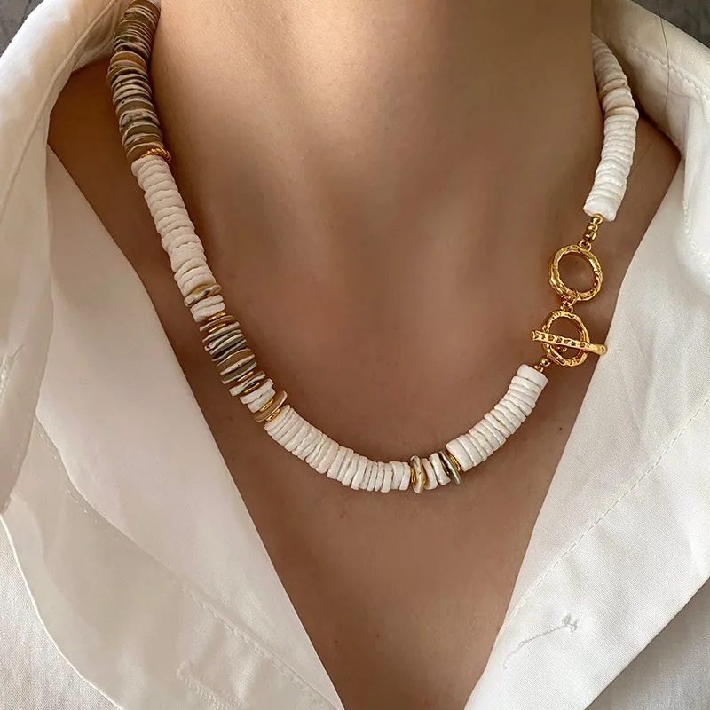 100% Natural Freshwater Pearl & Shell Fragment 14K Gold Filled Female Chain Necklace Jewelry Women Engagement Gifts No Fade