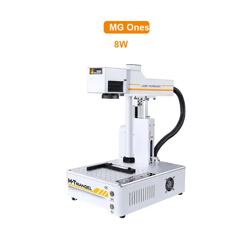 M-Triangel 8W 20W MG Ones PG Ones Fiber Laser Auto Focus Engraving Machine Rear Glass Back Cover Glass Remove Laser Separating