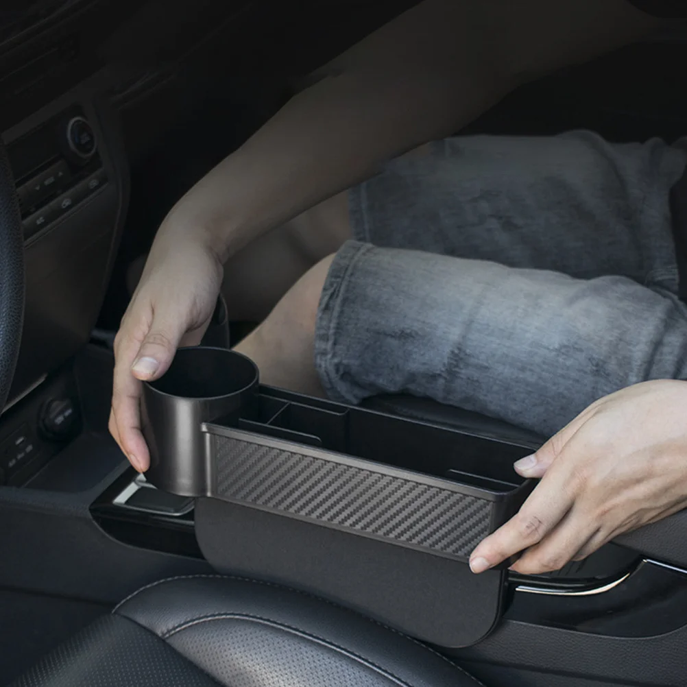 

1pc Seat Storage Box Abs Waterproof Organizer For Phone Wallet Keys Car Practical Box Sunglasses Car Storage Accessories