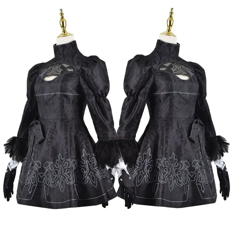 SN66 Rene Automata Costume Cosplay Yorha 2B Vestito sexy Giochi Vestito Donne Giochi di ruolo Costumi Ragazze Halloween Party Fancy Dr2 @ w $