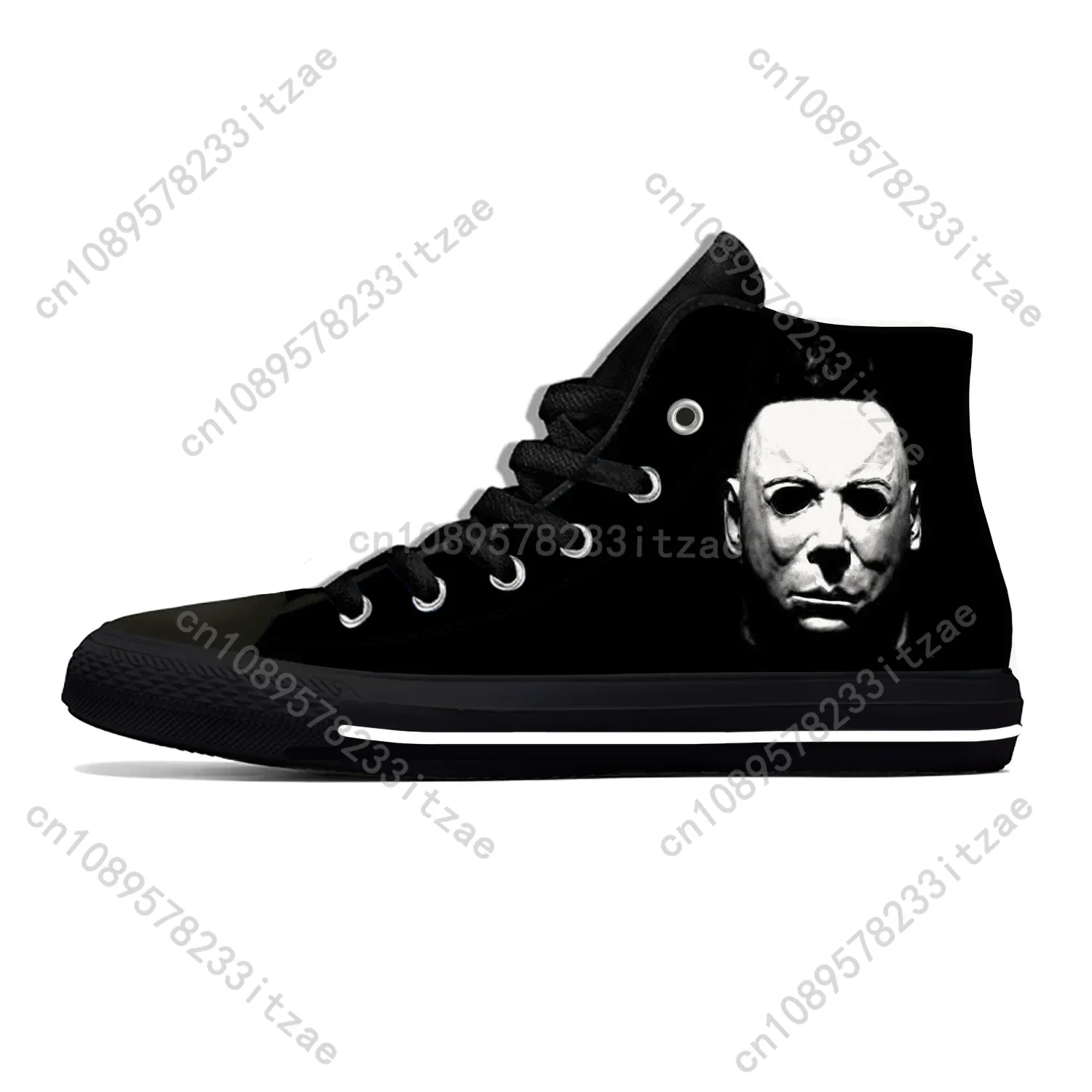 Hot Michael Myers Halloween Horror Scary Cool Casual Shoes Lightweight Summer Breathable Men Women Sneakers High Top Board Shoes