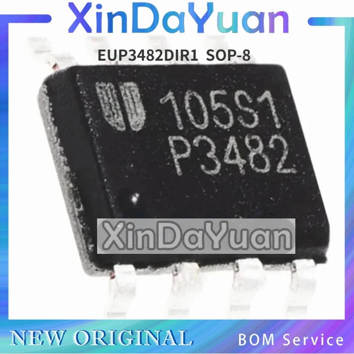 10 pcs P3482  SOP-8 EUP3482DIR1 Foot LCD Power Supply Ic Chip Integrated Block