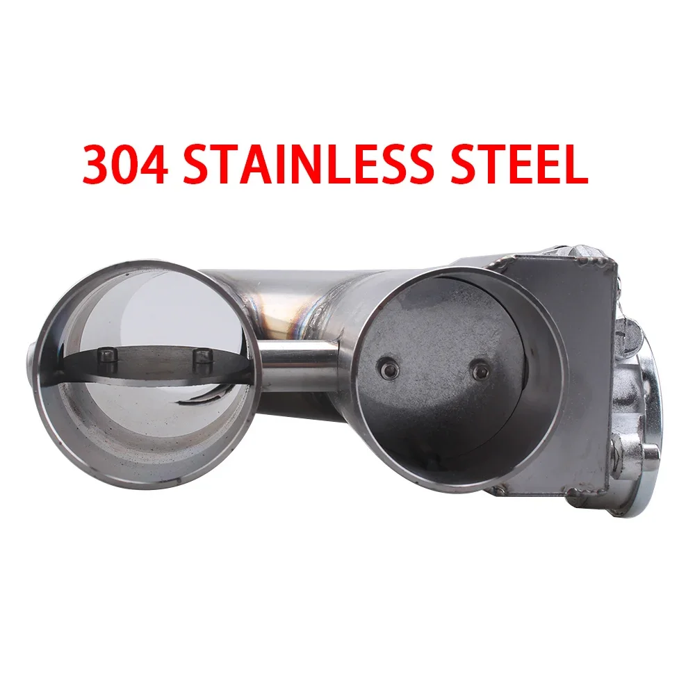 Universal 2&quot 2.25'' 2.5'' 3&quot Double Valve Electric Exhaust Cut Out Valve Exhaust Pipe Muffler Kit