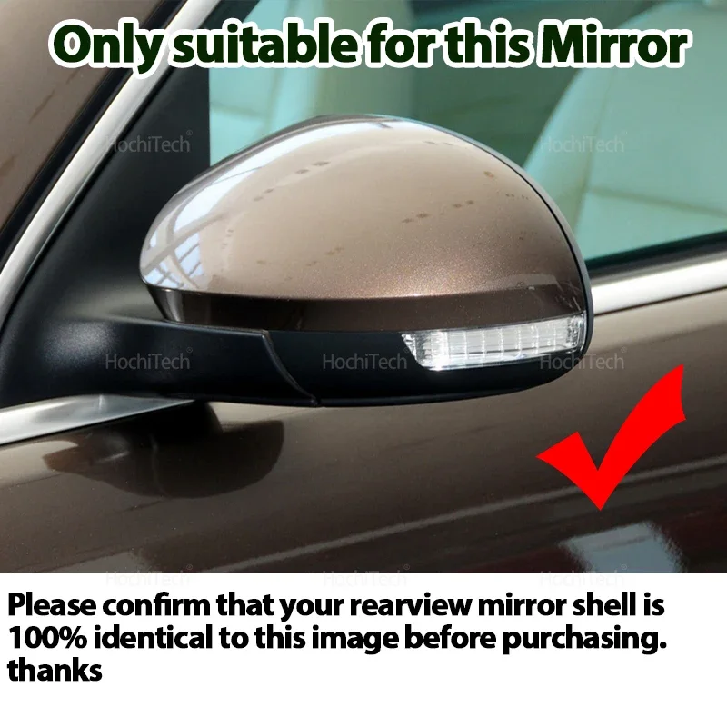 Carbon Fiber Look Rear View Mirror Cover Replacement Style Side Wing Mirror Caps for Seat Alhambra 7N 2010-2020 Car Accessories