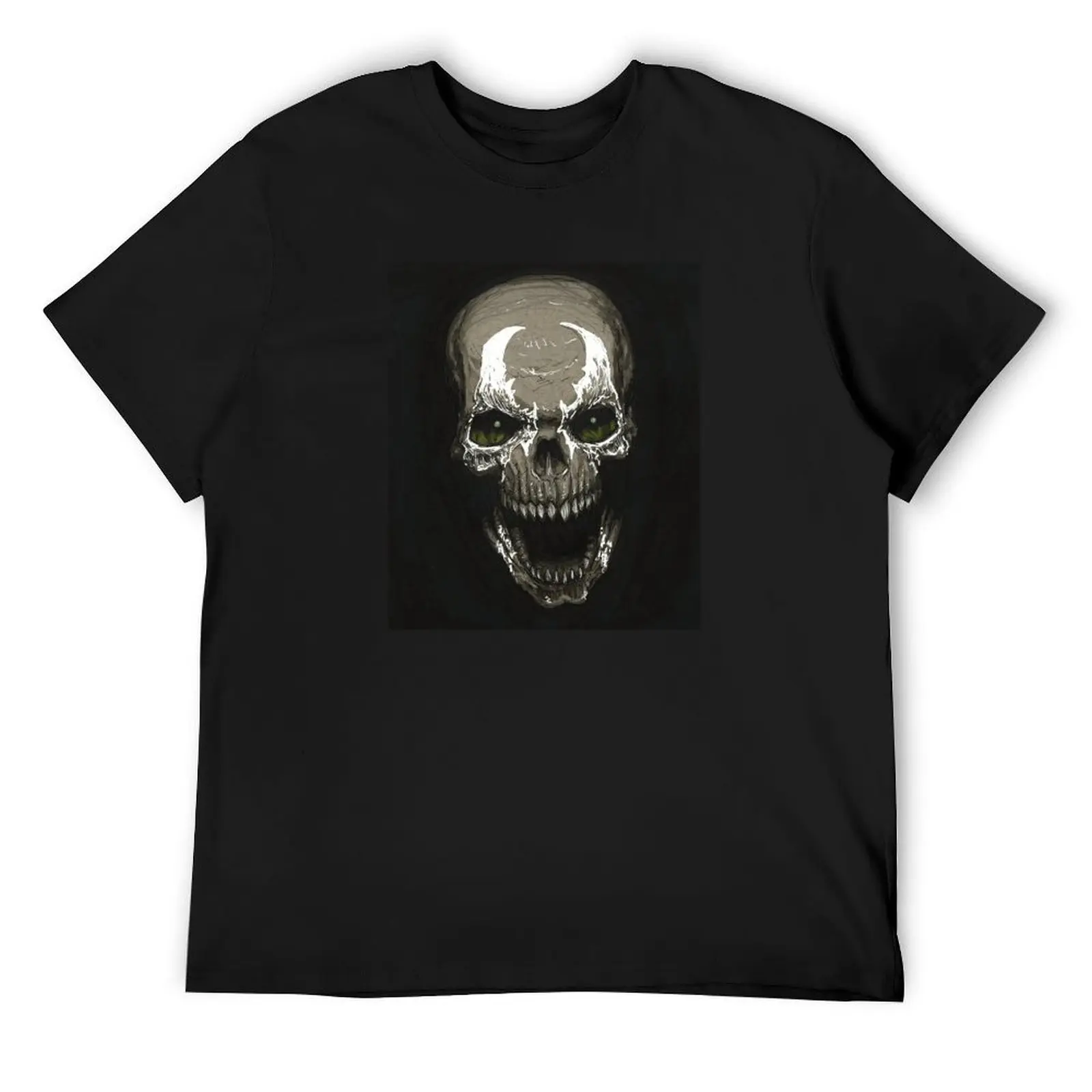 

Spawn Skull T-Shirt blue archive oversized graphic tee fashion shirts graphics Men's cotton t-shirt