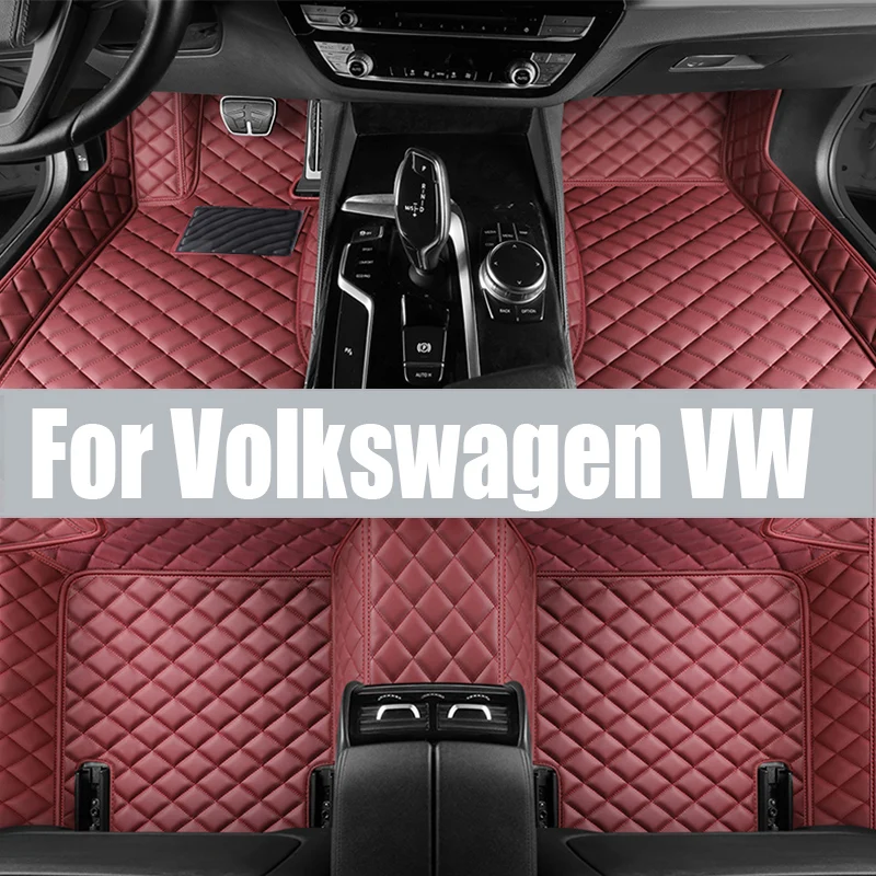 Car Floor Mat  for Volkswagen VW Golf 6 Mk6 5K 2010~2014 2011 Foot Parts Panel TPE Liner Carpet Pad Custom Cover Rug trunk mat