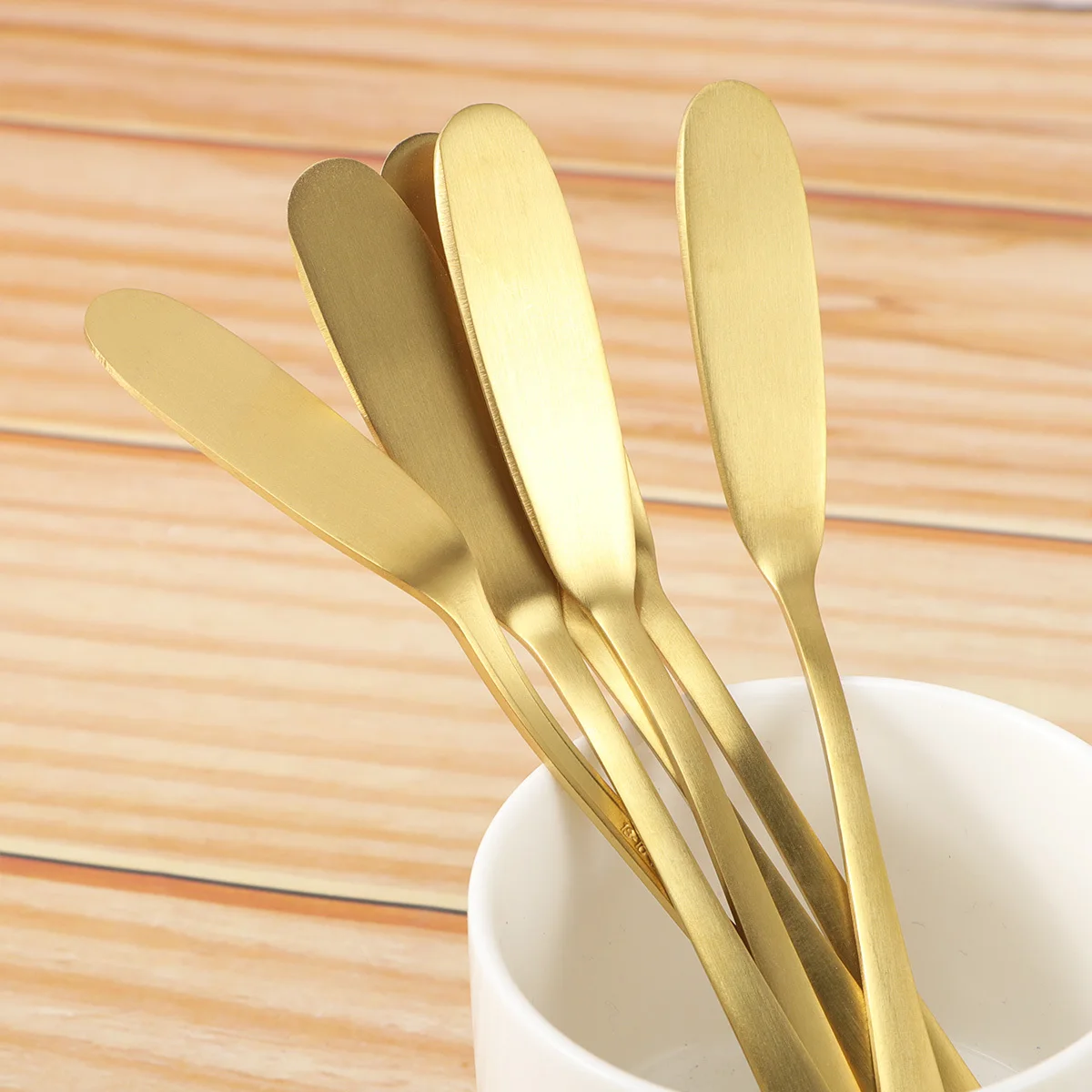 

6Pcs 304 Stainless Steel Butter Knife Spreader Cream Cheese Utensils Easy Clean Rust Resistant Baking Tools