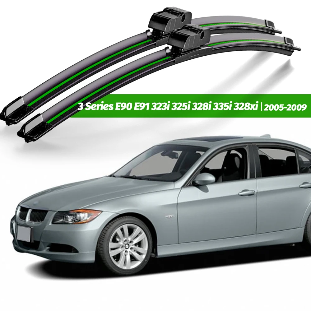 Wiper LHD Front Windscreen Windshield Wiper Blades For BMW 3 Series E90 E91 323i 325i 328i 335i 328xi 2005 - 2009 24\