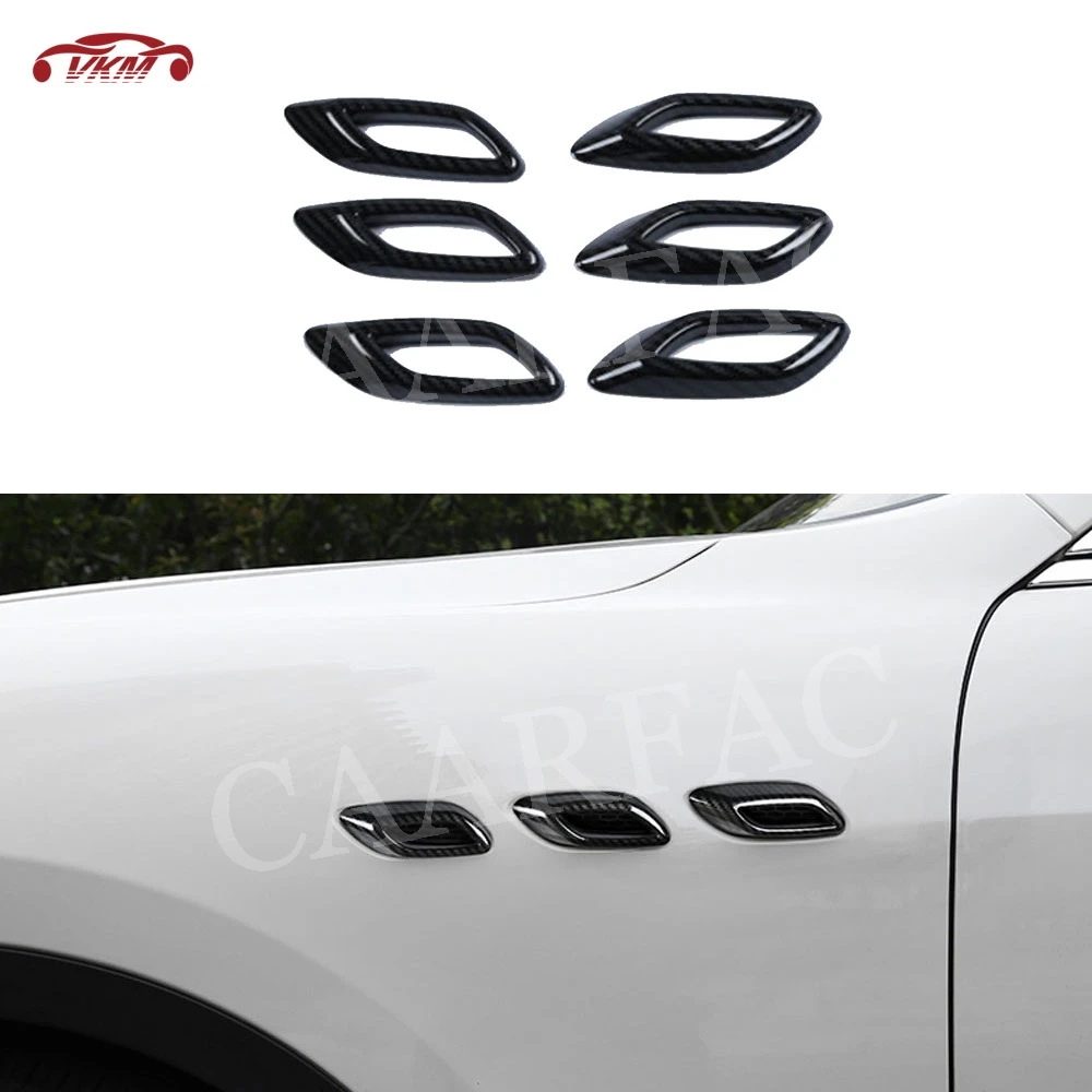 

Car Front Fender Surface Air Vent Trim Mesh Frame for Maserati Levante 2016-2019 Body Exterior Decorating Sticker